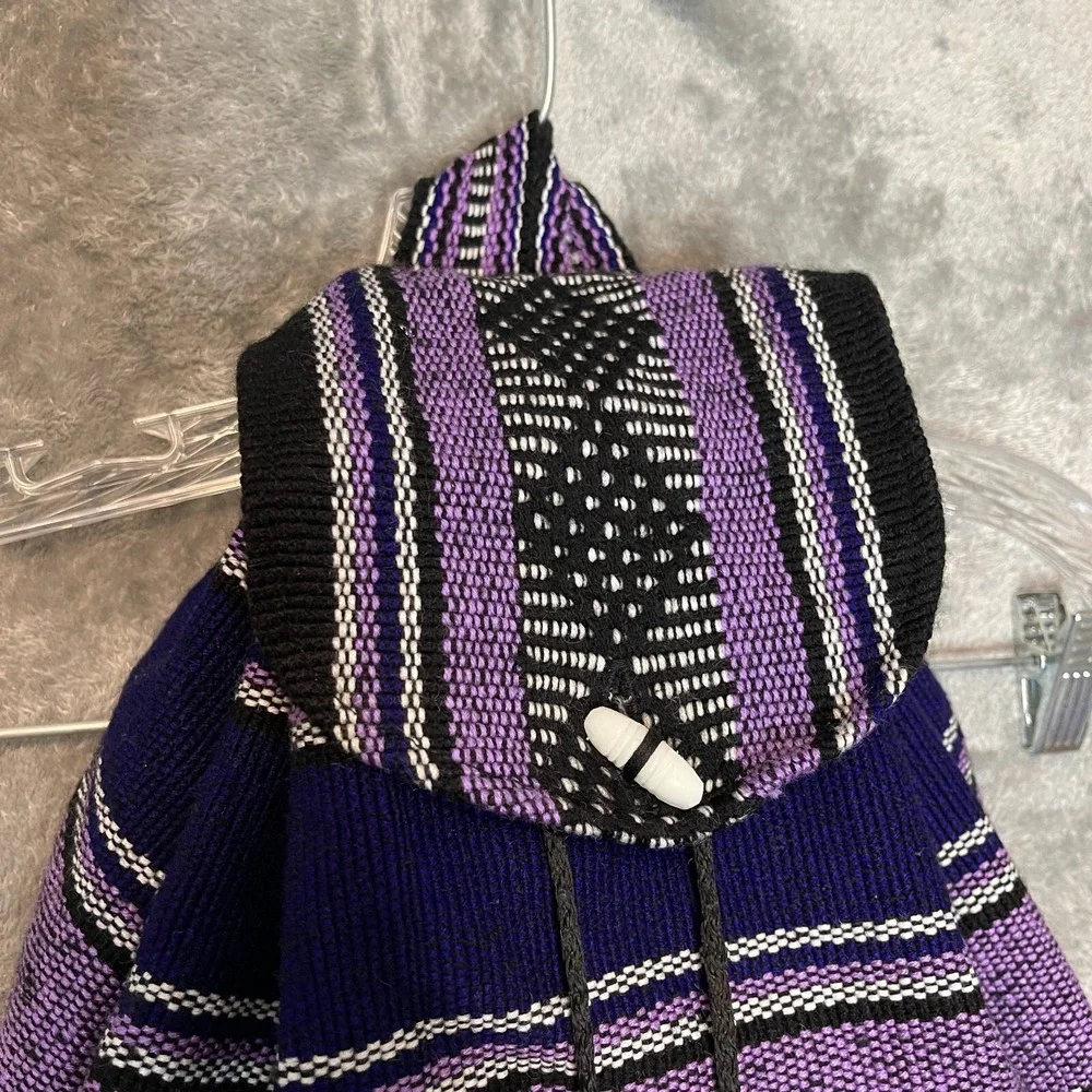 Baja Aztec Mexico Travel Hippie Drawstring Toggle Puerto Penasco Backpack